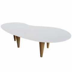 COFFEE BEAN TABLE FIBER WOODEN LEG