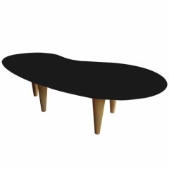 COFFEE BEAN TABLE FIBER WOODEN LEG